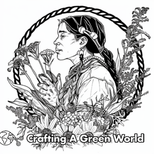 Sacagawea Coloring Pages - Free &amp; Printable!