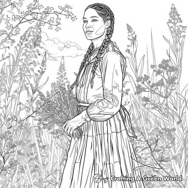 Sacagawea Coloring Pages - Free &amp; Printable!