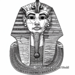 Intricate Sphinx and Mummy Coloring Pages 1