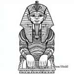Intricate Sphinx and Mummy Coloring Pages 4