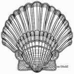 Intricate Spiral Seashell Coloring Pages 1