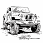 Jeep Pickup Truck Gladiators Coloring Pages 1
