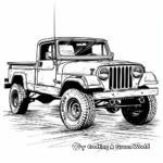 Jeep Pickup Truck Gladiators Coloring Pages 3