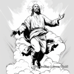 Jesus Christ Transfigured Coloring Pages 2
