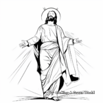 Jesus Christ Transfigured Coloring Pages 4