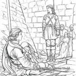 Joan of Arc Captivity Scene Coloring Pages 3