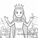 Joan of Arc’s Coronation Scene Coloring Pages 3