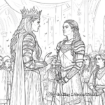 Joan of Arc’s Coronation Scene Coloring Pages 4