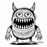 Jovial Multi-Legged Monster Coloring Pages 1