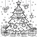 Joyful Christmas Decorations Coloring Pages 2