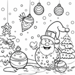 Joyful Christmas Decorations Coloring Pages 3