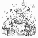 Joyful Christmas Decorations Coloring Pages 4