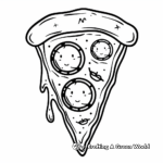 Kawaii Pizza Slice Coloring Pages 4