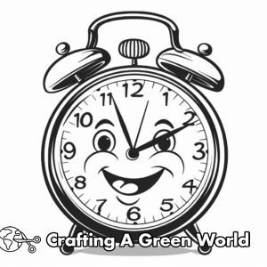 Clock Coloring Pages - Free & Printable!