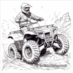Kid-friendly Cartoon Four Wheeler Coloring Pages 1