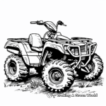 Kid-friendly Cartoon Four Wheeler Coloring Pages 2