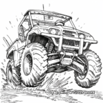 Kid-friendly Cartoon Four Wheeler Coloring Pages 3
