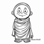 Kid-Friendly Cartoon Toga Coloring Pages 2