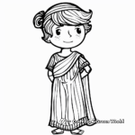 Kid-Friendly Cartoon Toga Coloring Pages 4