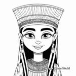 Kid-Friendly Cleopatra Cartoon Coloring Pages 2