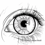 Kid-Friendly Human Eye Coloring Pages 2