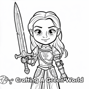 Joan Of Arc Coloring Pages - Free &amp; Printable!