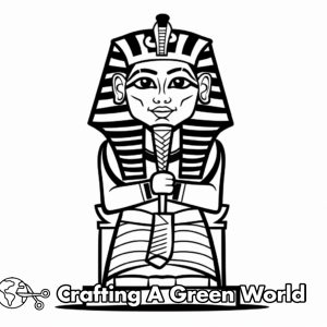 King Tut Coloring Pages - Free &amp; Printable!