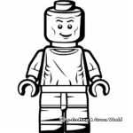 Kid-Friendly Lego Man Faces Coloring Pages 1
