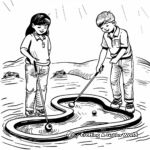 Kid-Friendly Miniature Golf Coloring Pages 2