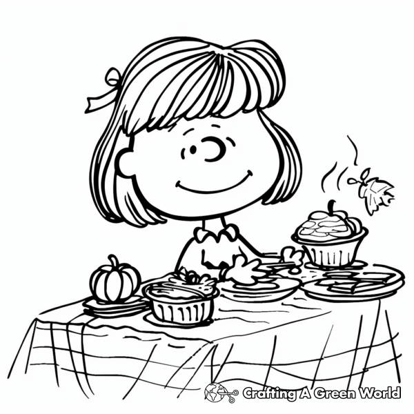 Charlie Brown Thanksgiving Coloring Pages - Free &amp; Printable!
