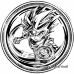 Kid-Friendly Sprizen Requiem Beyblade Coloring Pages 3
