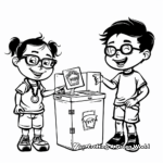 Kids Voting Booth Coloring Pages 4
