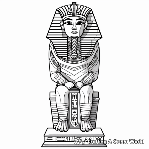King Tut Coloring Pages - Free &amp; Printable!