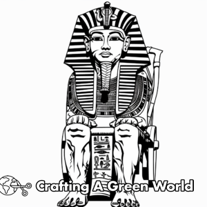 King Tut Coloring Pages - Free &amp; Printable!