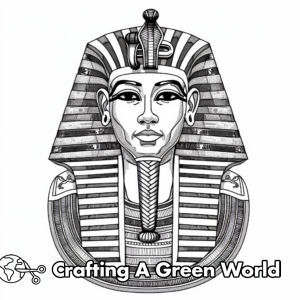 King Tut Coloring Pages - Free &amp; Printable!