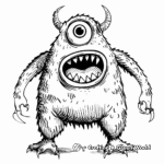Laughable One-Eyed Cyclops Coloring Pages 1