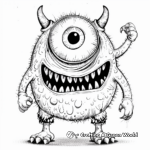 Laughable One-Eyed Cyclops Coloring Pages 2