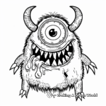 Laughable One-Eyed Cyclops Coloring Pages 4