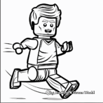 Lego Man Sports Theme Coloring Pages 1