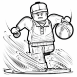 Lego Man Sports Theme Coloring Pages 2