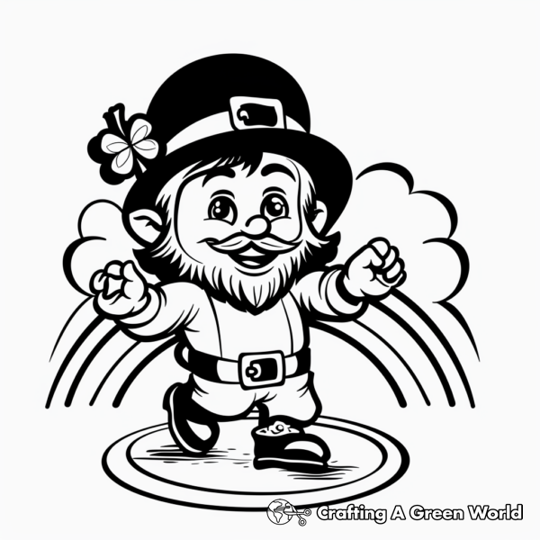 Rainbow With Pot Of Gold Coloring Pages - Free & Printable!