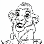 Lion King Christmas Version Coloring Pages 1