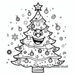 Lively Christmas Tree Coloring Pages 1