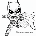 Lively Superhero Sticker Coloring Pages 3
