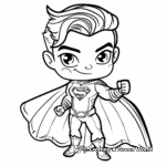 Lively Superhero Sticker Coloring Pages 4