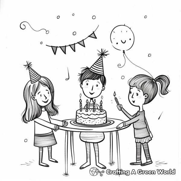 Happy Birthday Auntie Coloring Pages - Free &amp; Printable!