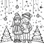 Lovely New Year Celebration Coloring Pages 1