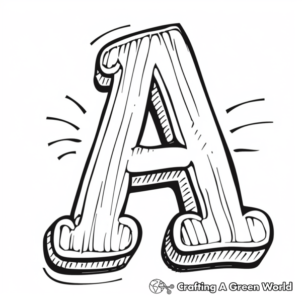 Lowercase Alphabet Coloring Pages 1