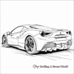 Luxurious Ferrari F60 America Coloring Pages 4