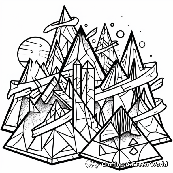 3D Shapes Coloring Pages Free Printable 